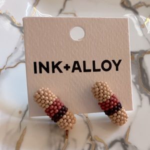 Beaded Earrings studs- Ink+Alloy